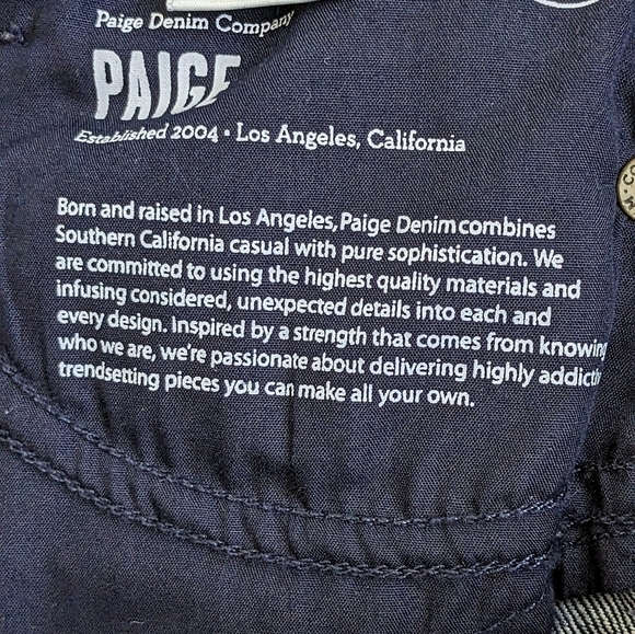 Paige Skyline Boot Cut, Size 25 Dark Wash - Picture 6 of 8